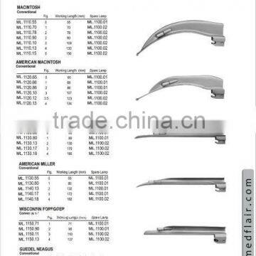 Fibre Optic Laryngoscope Conventional Laryngoscope Fibre Optic Macintosh Blade