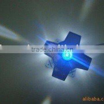 led cross blue tea light