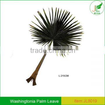 dark green artificial fake large washingtonia palm tree leaves