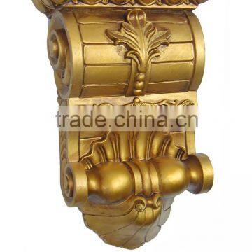 Polystyrene High Quality Good price beautiful PU decorative wooden carved corbels