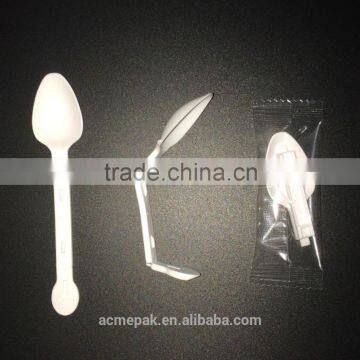 PP folding fast food plastic spoon