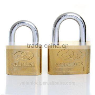 Hot Sale Titanium Plated Big Rounded Golden Color Brass Locking Ball Padlock