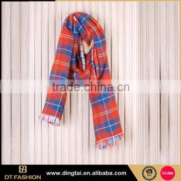 Fashion print flannel scarf pattern scarf hot acrylic scarf