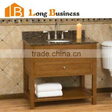 LB-LX2069 Customized Solid Wood Classical Bathroom Cabinet Unit