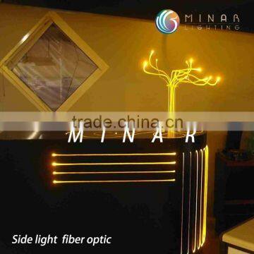 outdoor lighting decoration 5mm fiber optic side glow cable