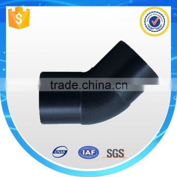 PE100 PN16 waste 45 degree elbow pipe fittings