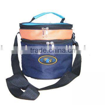 Fashion Round Polyester Food Cooler Bag