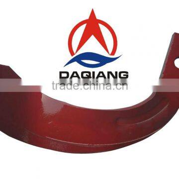 Boron steel rotary tiller blade for harvest