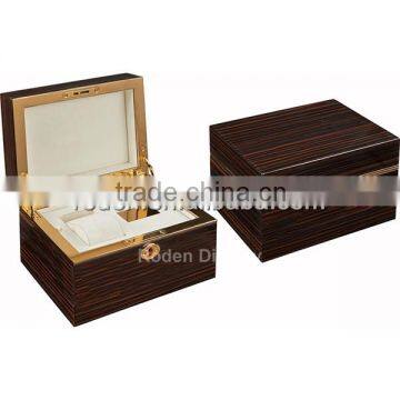 Wooden box for watches,gift wrap box for watch,wood skinpaper wrap watch box