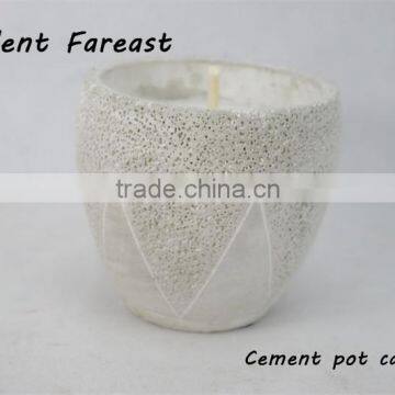 524 Cement Filled Ceramics Candles Outdoor One-wick Wax Candle