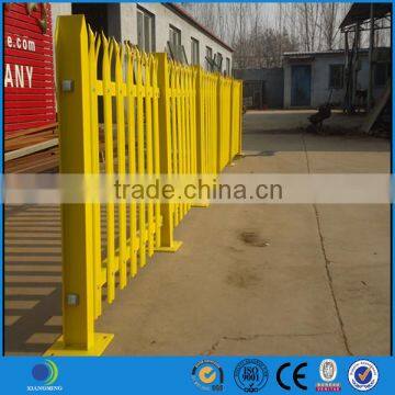 Galvanized or pvc coated steel palisade fence