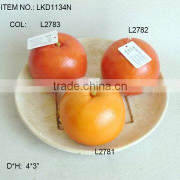 Realistic artificial foam oranges in assorted colours for fall autumn fall halloween seasonal display decorations