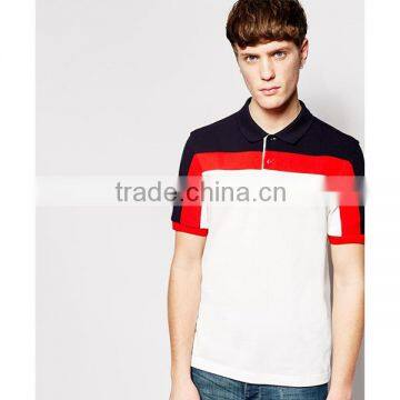 chest band slim fit polo t shirt men