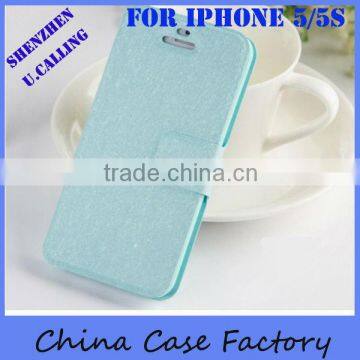 Royal Quality Leather Wallet Case For IPhone 5 5S,Small Order Accept! photo-5