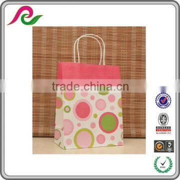 Floral patterned high quality kraft coffee cup carry bags