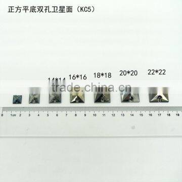 KC5 Square Rivoli 18*18 Flat Back Sew on Acrylic Rhinestones for Fashion Decoration, Craft Making, Garment Bags Accessories photo-3
