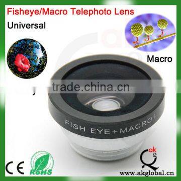 Bracelet Fisheye Macro Lens Universal 2 in 1 Lens Kit for iPhone 5S Samsung S4 S5 HTC Nokia