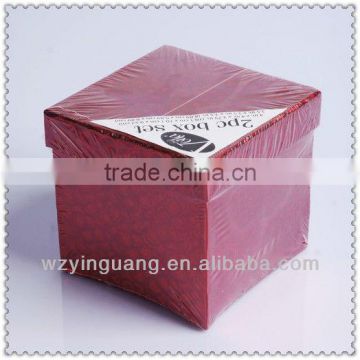 Red paper gift box wholesale