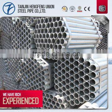 Hot dipped schedule 20 galvanized steel pipe with fittings galvanized round steel pipe