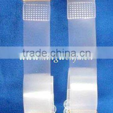 Bra clear plastic strap