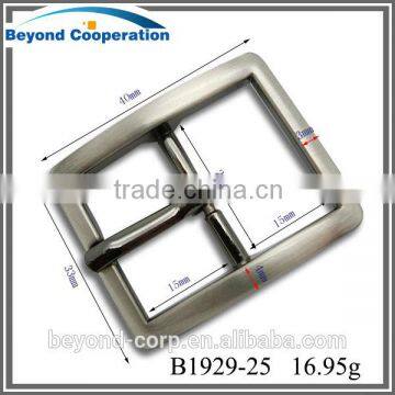 2015 new small square buckle all-match style small type brush gun metal tri-glide buckle