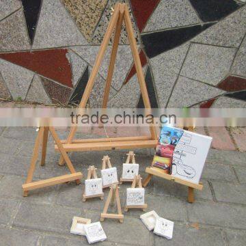 mini wooden easel set