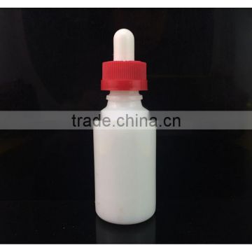 Best sale 30ml white porcelain wholesale bottle with childproof cap and dropper for cosmetic/e liquid/e juice/milk packaging