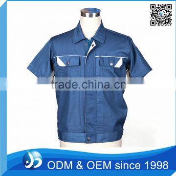 OEM 100% Workwear Uniforms Work Clothes With Short Sleeves