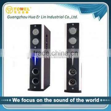 bluetooth tower speaker with 2.0 inch bluetooth speaker with led light