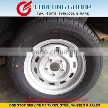 TRAZANO brand 195/70R14 5X100 trailer combine wheel