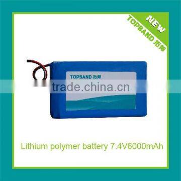 miner's LED Lamp polymer battery pack 7.4V6000mAh TB-8558110