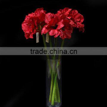 Silk Single Artificial Hippeastrum Decorative Artificial Flower Making photo-3