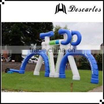 Australia 10m long white&blue giant inflatable replica bicycle for large events