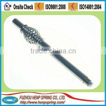 silver metal spring steel rod