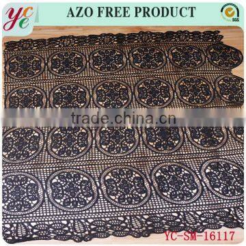 Beautiful chemical lace embroidery hand embroidery net fabric for wedding dress