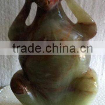 Mutligreen Onyx Monkey Figurines