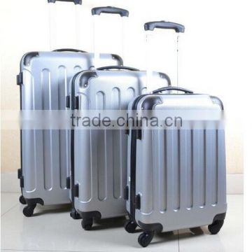 2015 Special offer South Korea's universal wheel travel luggage wholesale solid color PC trolley luggage 3PCS set