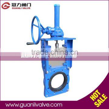 Cast iron Bevel gear Slurry Knife Gate Valve