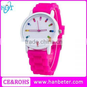 Wholesale fashion watches limited edition geneva quartz stainless steel watch