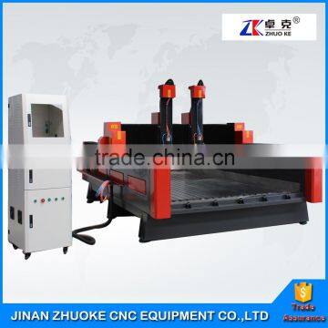 Heavy Duty Stone CNC Router Engraving Carving Cutting Machine 1500*3000mm With High Z Axis 500mm PCI NCStudio Control ZK-1530