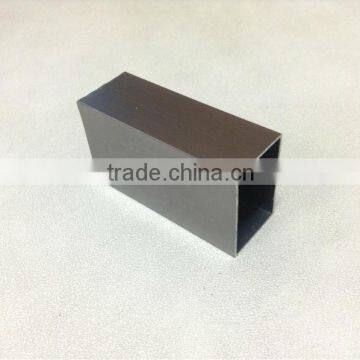 Anodized aluminium square tube