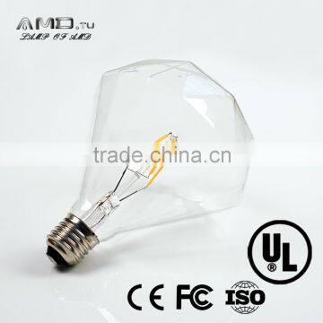 Diamond Decorative Led Filament 3W E27 Dimmable Vintage Led Bulb photo-3