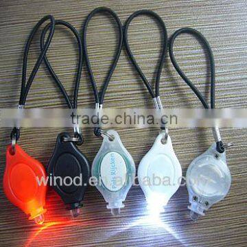 Cheap plastic led bicycle handlebar light with string