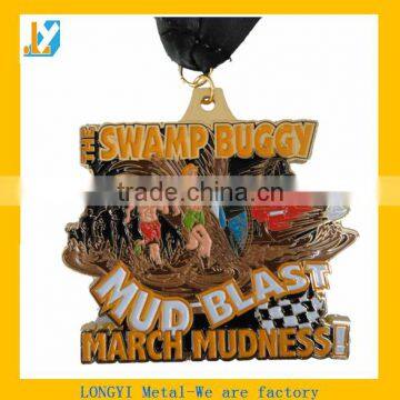 Sport event souvenir!!!! cheap sport medal with Ribbon