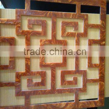 CNC Carving Stone Decorations on the surface of Artificial Transparent Stone Panel