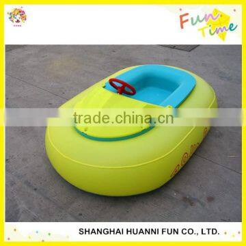 2015 newly design motorized kids electric bumper boat with PVC inflatable tube factory