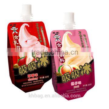 100ml 500ml 1000ml Baby Food Aluminium Foil Spout Pouch Bag With Spout