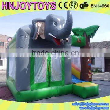 Elephant design jungle inflatable bouncer combo