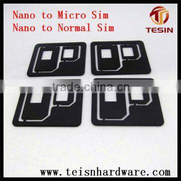 China factory making originaly plastic nano mobile standardsim card adaptor for iPhone 4 4S Samsung HTC