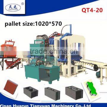 QT4-20C concrete Brick making machine Factory, interlocking paver brick machine